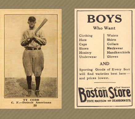 1917 Boston Store Ty Cobb #30 Baseball Card