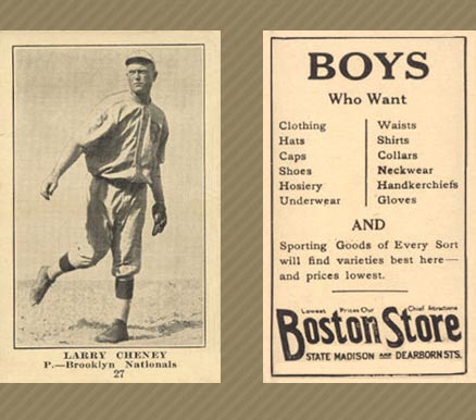 1917 Boston Store Larry Cheney #27 Baseball Card