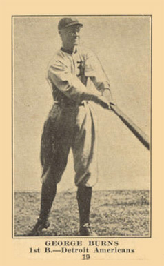 1917 Boston Store George Burns #19 Baseball Card