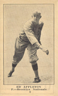 1917 Boston Store Ed Appleton #6 Baseball Card