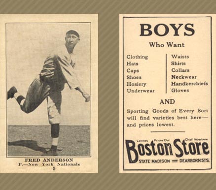 1917 Boston Store Fred Anderson #5 Baseball Card