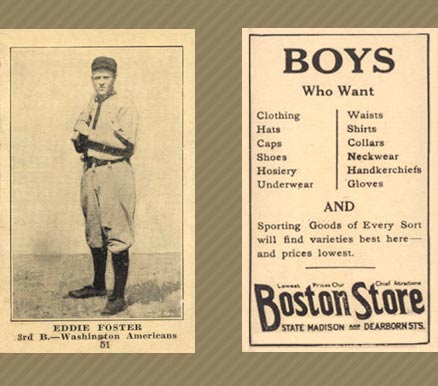 1917 Boston Store Eddie Foster #51 Baseball Card