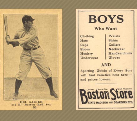 1917 Boston Store Del Gainer #53 Baseball Card