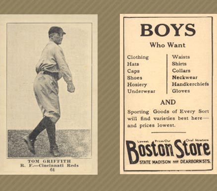 1917 Boston Store Tom Griffith #64 Baseball Card