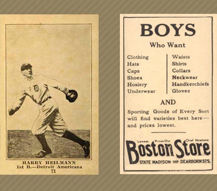 1917 Boston Store Harry Heilmann #71 Baseball Card