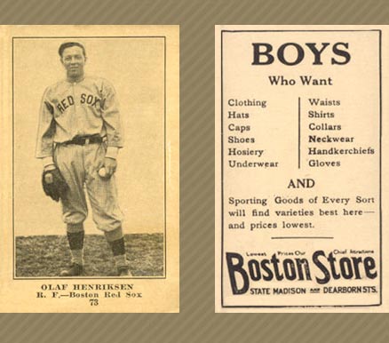1917 Boston Store Olaf Henriksen #73 Baseball Card