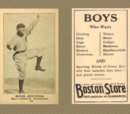 1917 Boston Store Hugh Jennings #86 Baseball Card