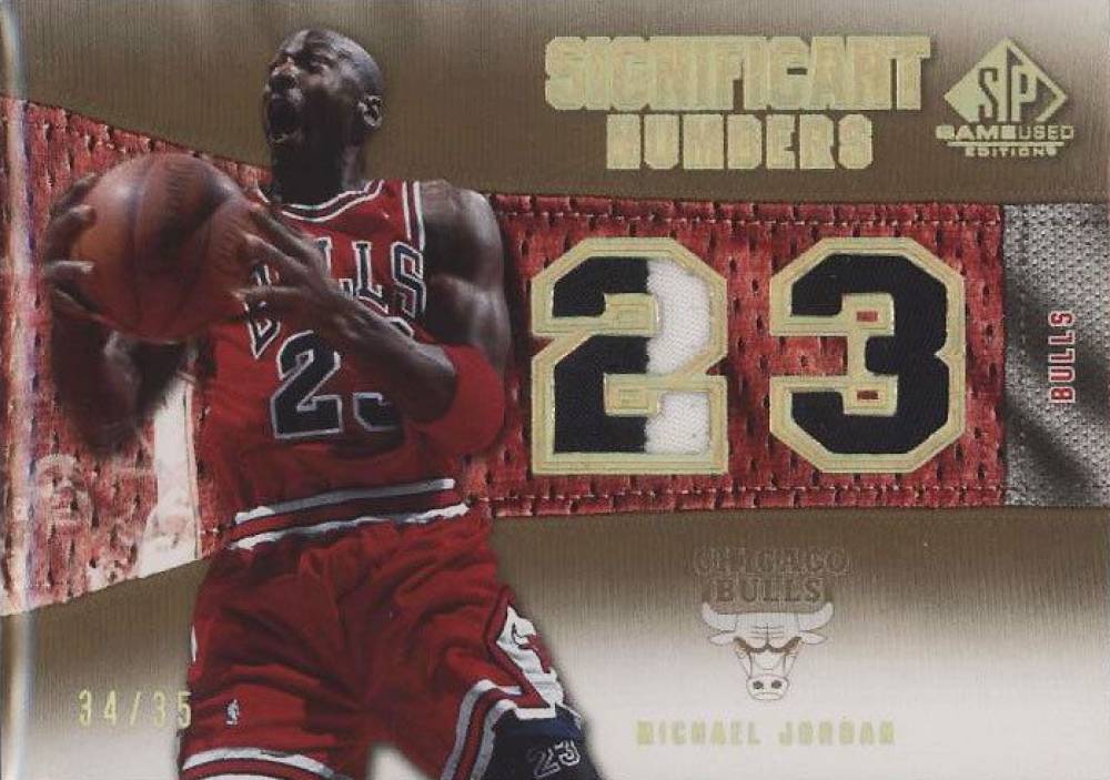 2007 SP Game Used Edition Significant Numbers Patch Michael Jordan #SNAMJ Basketball Card