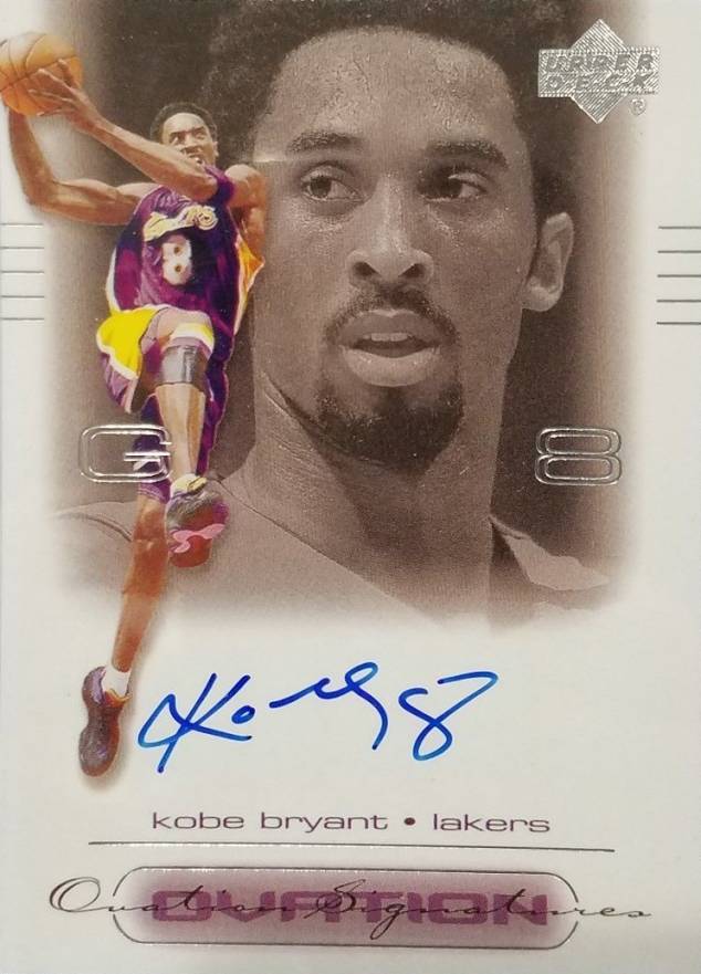 2000 Upper Deck Ovation Super Signatures Kobe Bryant #KB Basketball Card