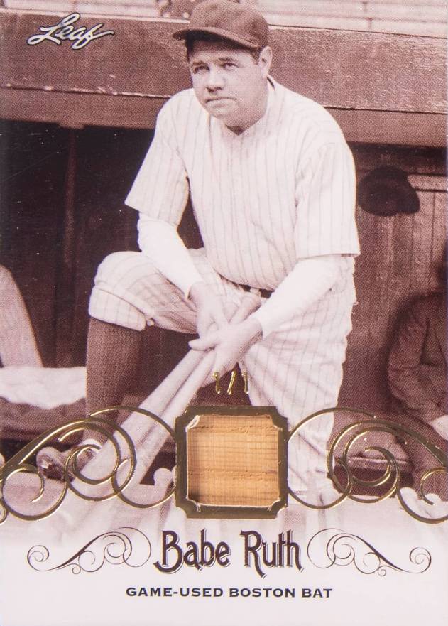 2016 Leaf Babe Ruth Collection Game-Used Bat Babe Ruth #BB77 Baseball Card