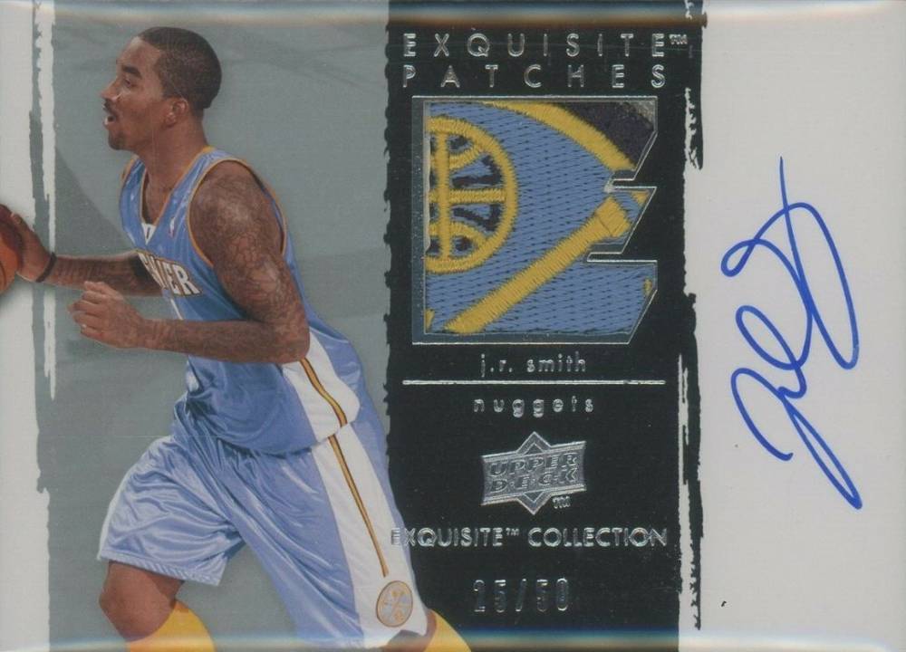 2009 Upper Deck Exquisite Collection Autographs Patches J.R. Smith #P-JS Basketball Card