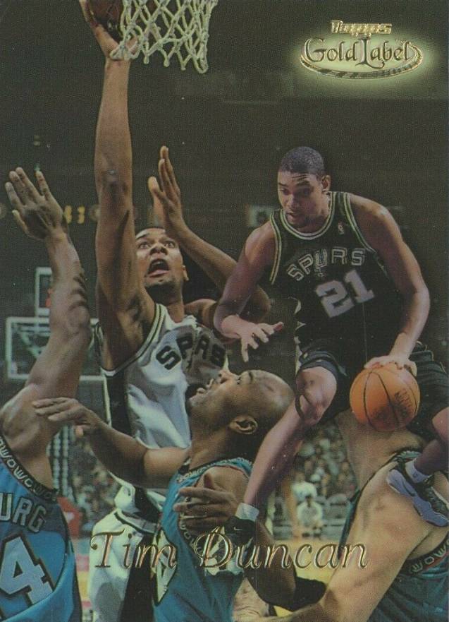 1998 Topps Gold Label Tim Duncan #GL7 Basketball Card