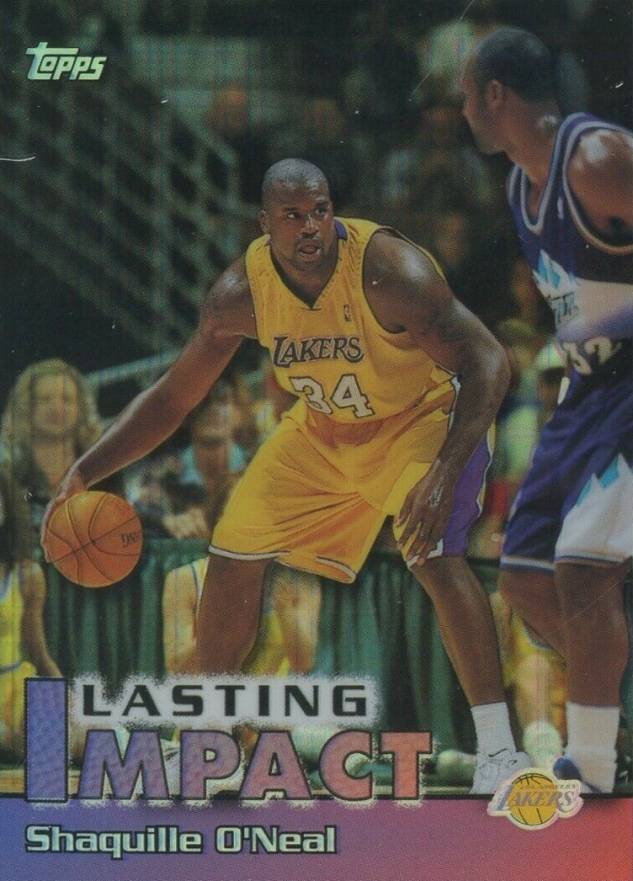 1999 Topps Impact Shaquille O'Neal #I17 Basketball Card
