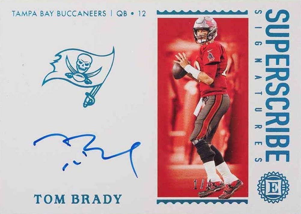 2020 Panini Encased Superscribe Signatures Tom Brady #SSTB Football Card