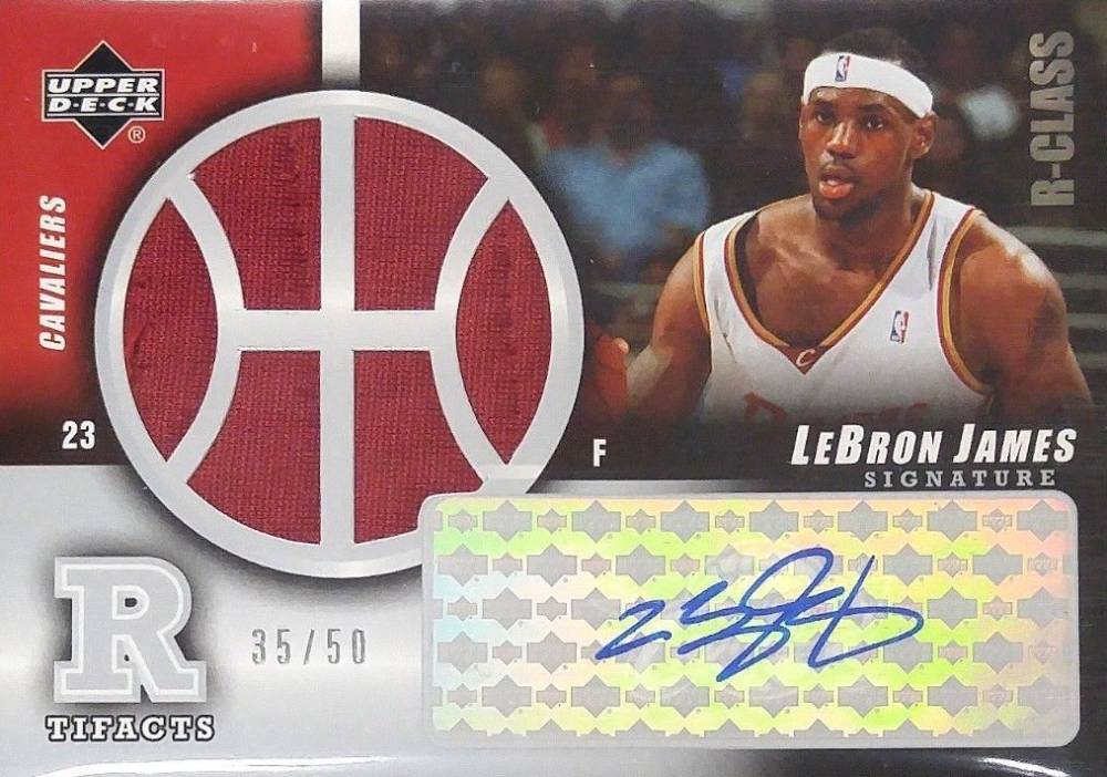 2004 Upper Deck R-Class Signature R-Tifacts LeBron James #SR-LJ Basketball Card