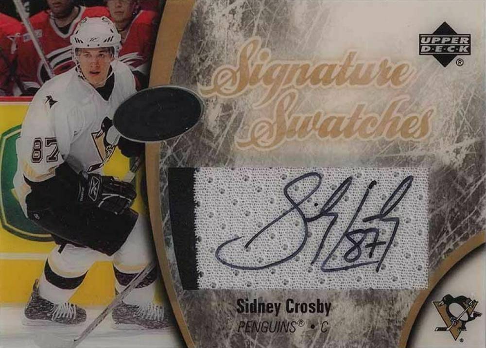 2005 Upper Deck Ice Signature Swatches Sidney Crosby #SS-SC Hockey Card