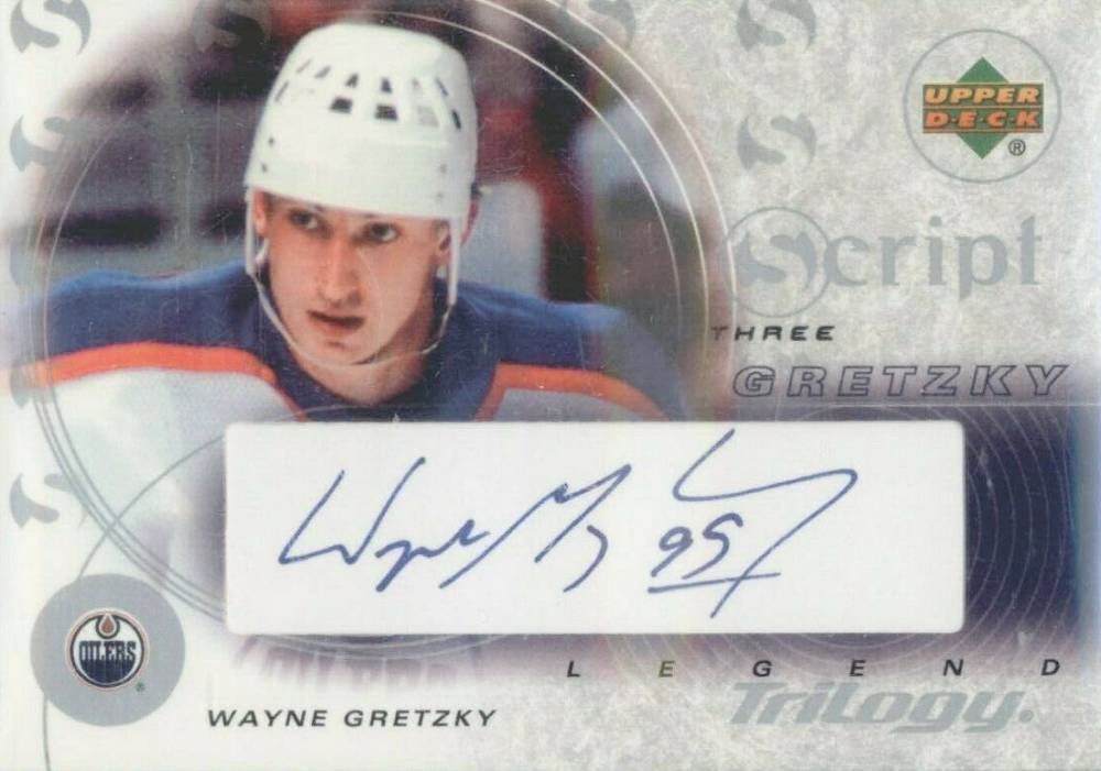 2003 Upper Deck Trilogy Script Three  Wayne Gretzky #S3-WG Hockey Card