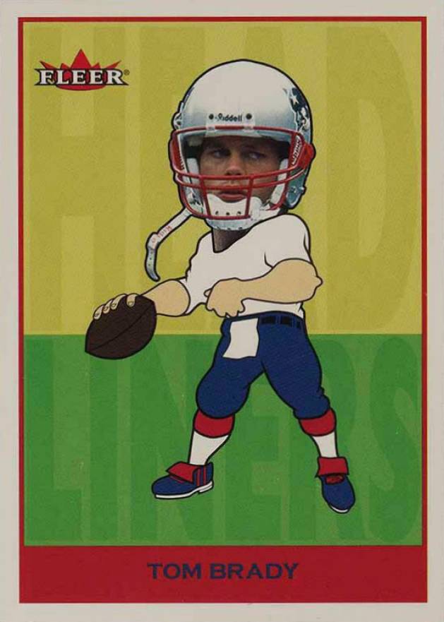 2002 Fleer Tradition Headliners Tom Brady #19 Football Card
