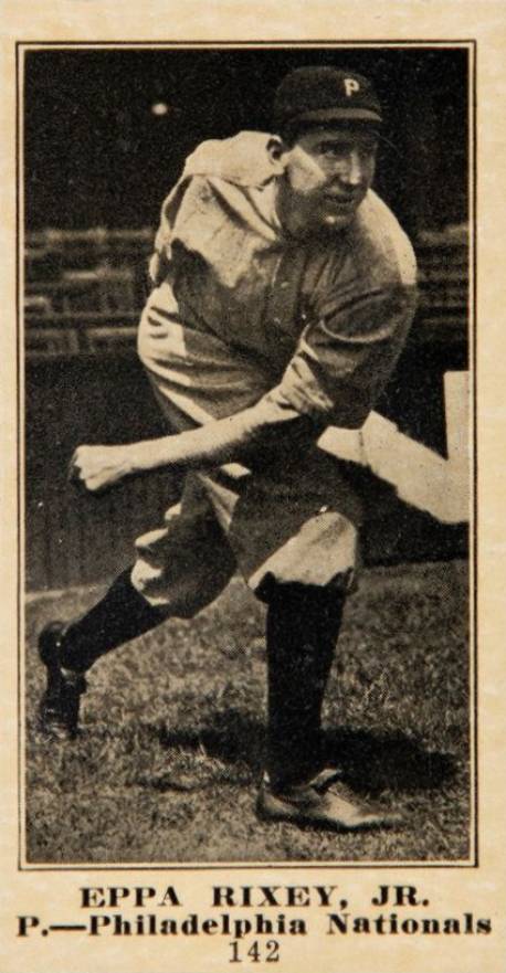 1916 The Globe Clothing Eppa Rixey #142 Baseball Card