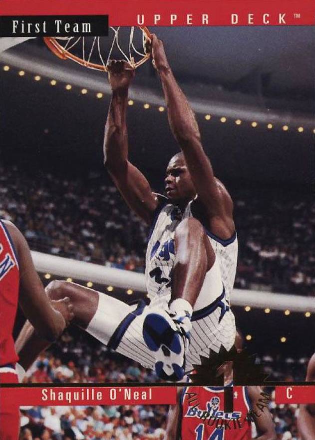 1993 Upper Deck All-Rookies Shaquille O'Neal #AR1 Basketball Card