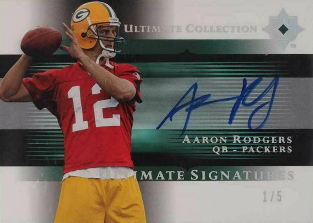 2005 Ultimate Collection Ultimate Signatures Aaron Rodgers #US-AR Football Card