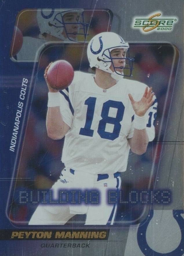 2000 Score Building Blocks Peyton Manning #BB28 Football Card