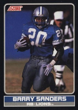 1990 Score Young Superstars Barry Sanders #1 Football Card