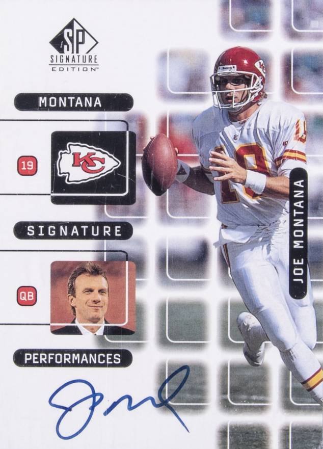 1999 SP Signature Montana Signature Performances  Joe Montana #J10A Football Card