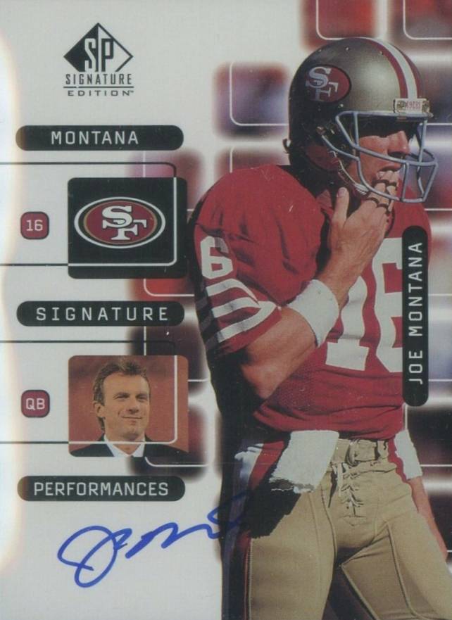 1999 SP Signature Montana Signature Performances  Joe Montana #J1A Football Card