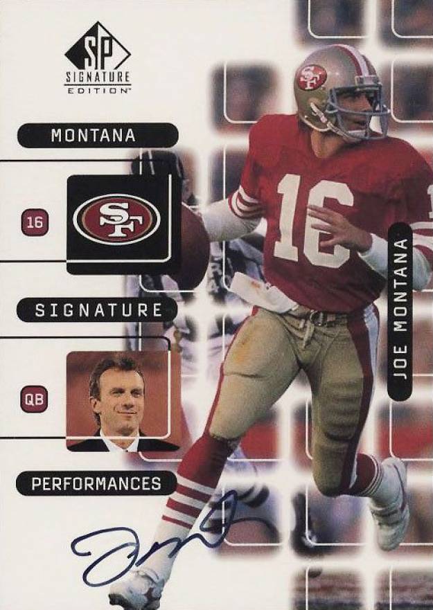 1999 SP Signature Montana Signature Performances  Joe Montana #J3A Football Card