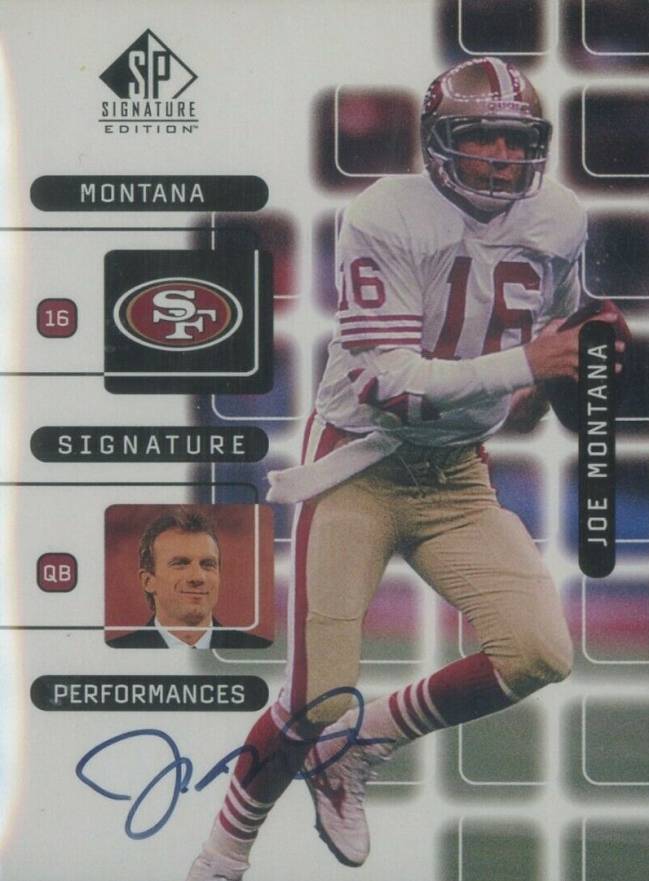 1999 SP Signature Montana Signature Performances  Joe Montana #J5A Football Card