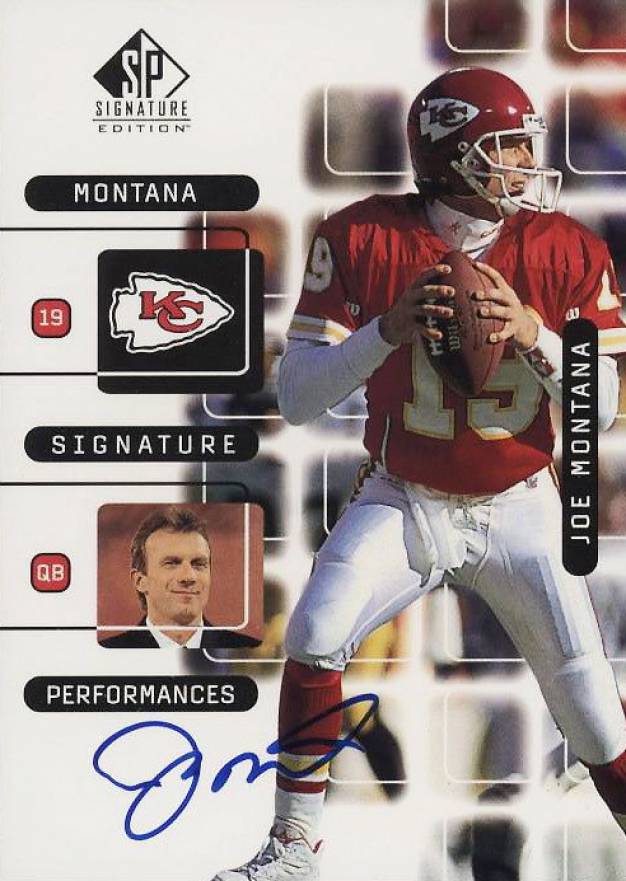 1999 SP Signature Montana Signature Performances  Joe Montana #J8A Football Card