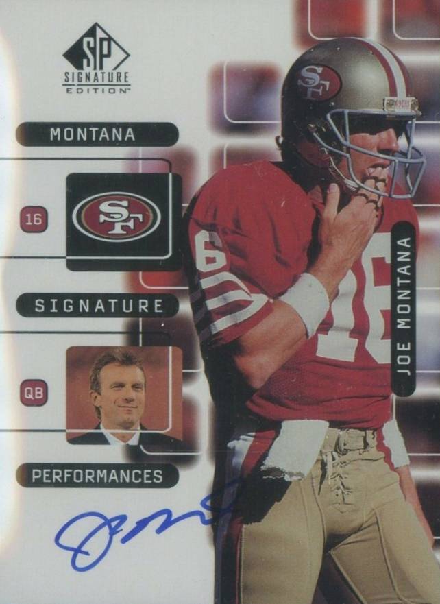 1999 SP Signature Montana Signature Performances  Joe Montana #J1A Football Card