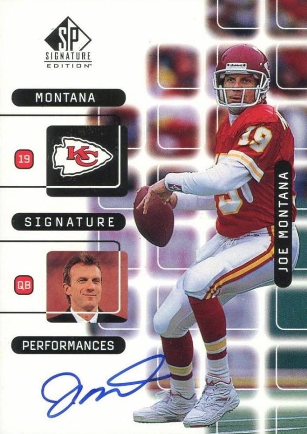 1999 SP Signature Montana Signature Performances  Joe Montana #J9A Football Card