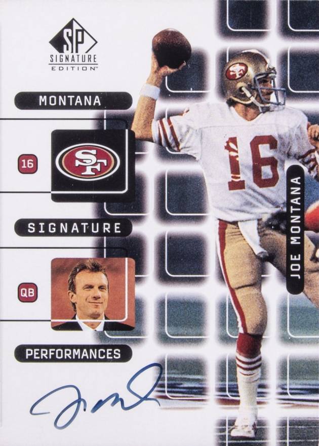 1999 SP Signature Montana Signature Performances  Joe Montana #J2A Football Card