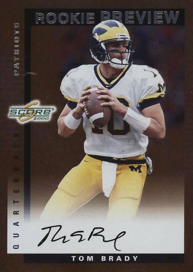 2000 Score Rookie Preview Autographs Tom Brady #SR41 Football Card