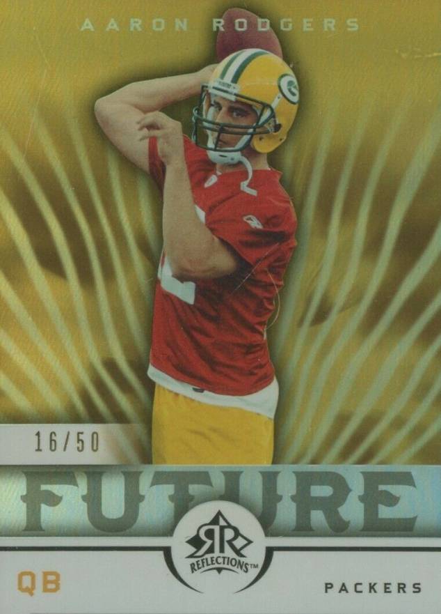 2005 Upper Deck Reflections Aaron Rodgers #300 Football Card