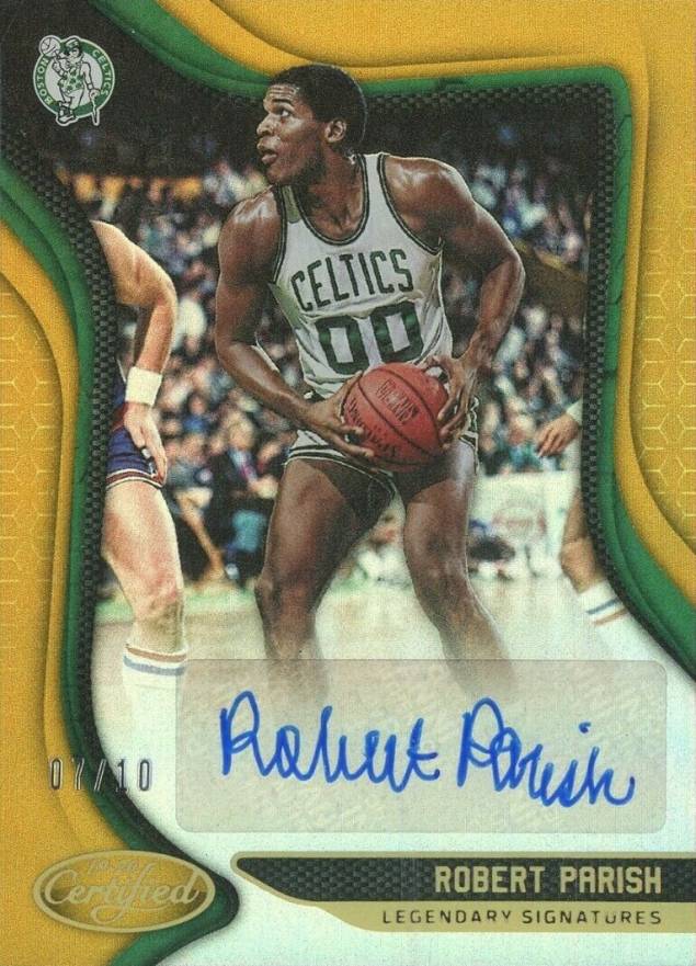 2019 Panini Certified Legendary Signatures Robert Parish #LS-RP Basketball Card