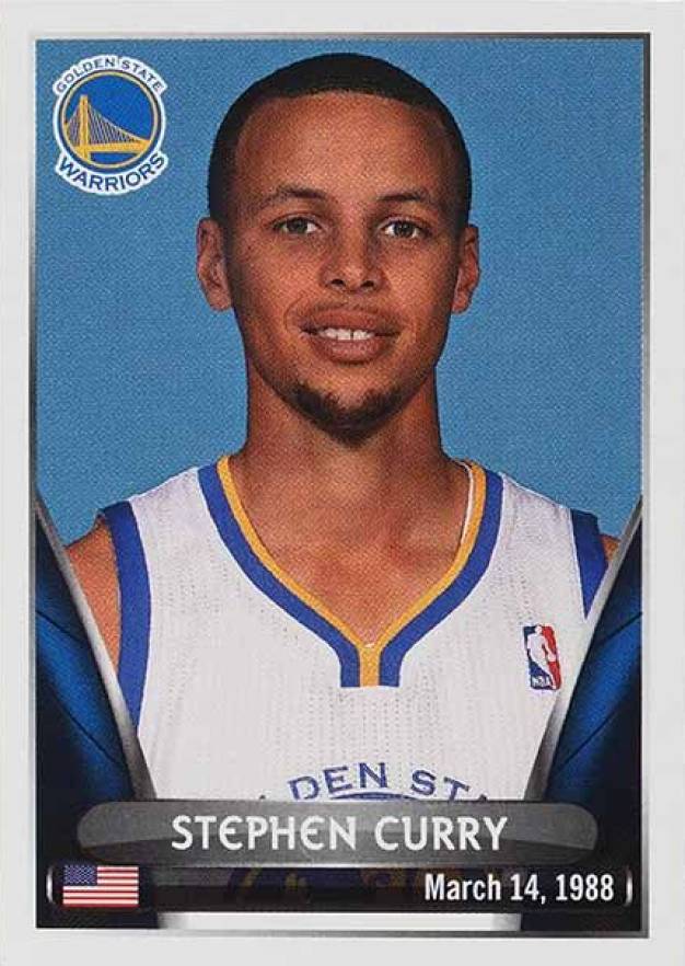 2014 Panini Stickers Stephen Curry #332 Basketball Card