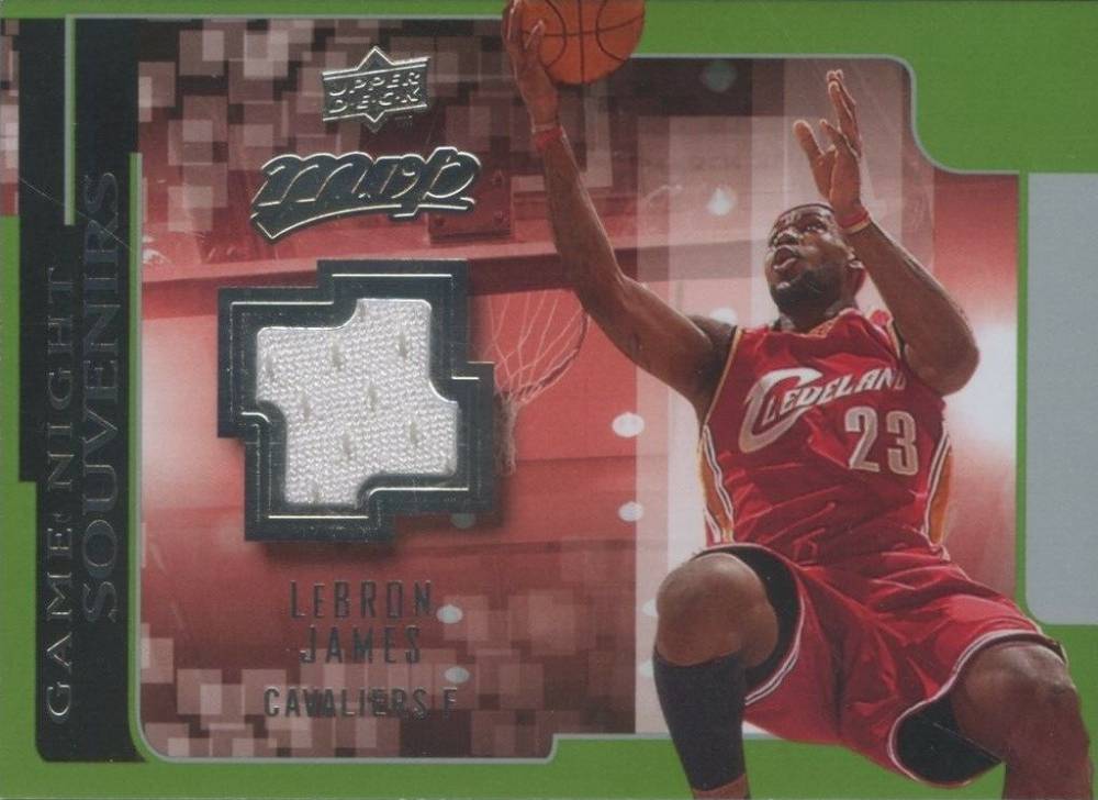 2008 Upper Deck MVP Game Night Souvenirs LeBron James #GNLJ Basketball Card