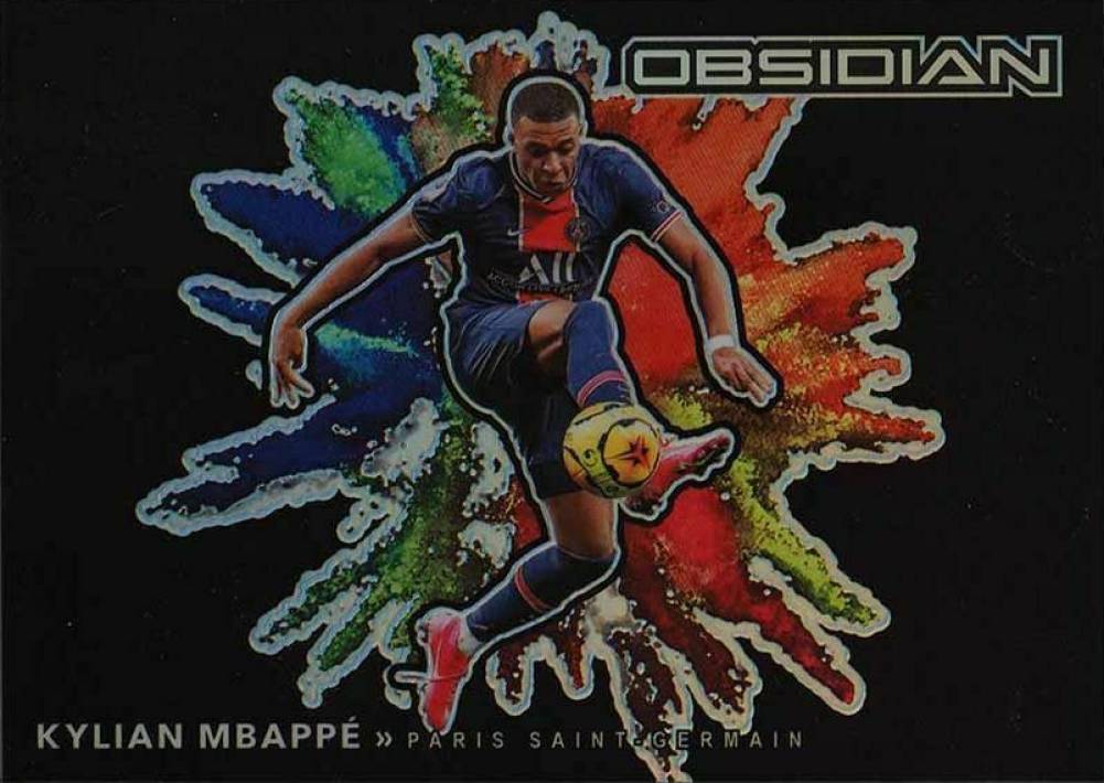 2020 Panini Obsidian Black Colorblast Kylian Mbappe #4 Boxing & Other Card