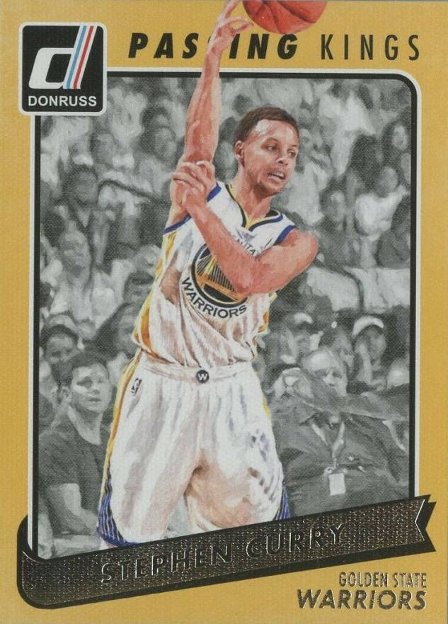 2015 Panini Donruss Passing Kings Stephen Curry #22 Basketball Card