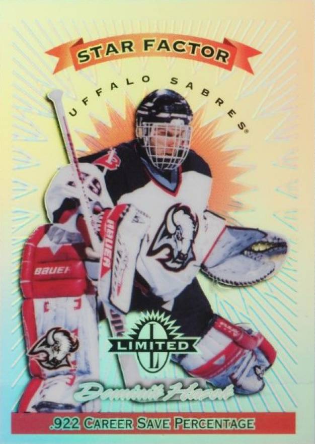 1997 Donruss Limited Exposure Dominik Hasek #147 Hockey Card