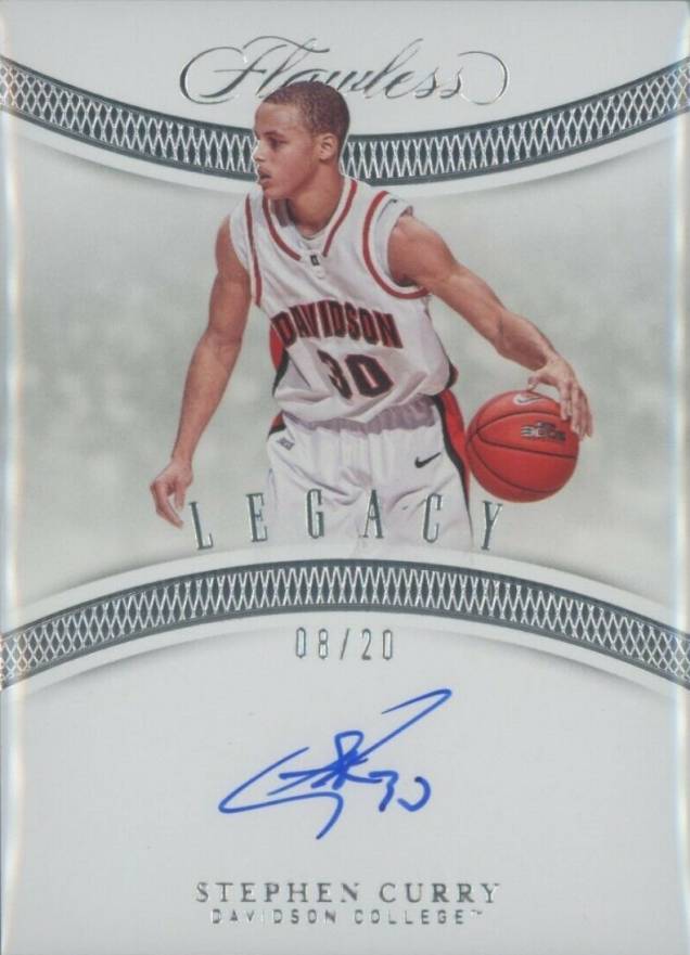 2020 Panini Flawless Collegiate Legacy Autographs Stephen Curry #SC Basketball Card