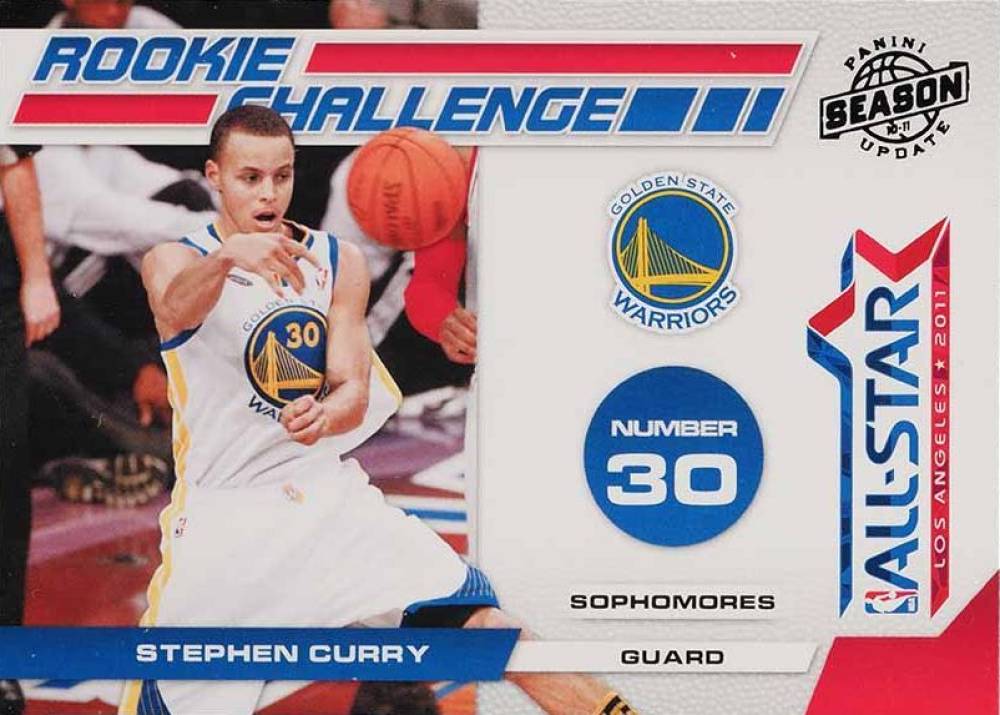 2010 Panini Season Update Rookie Challenge Stephen Curry #14 Basketball Card