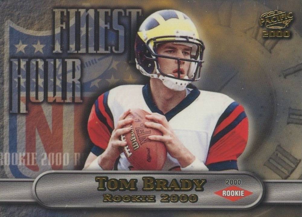 2000 Pacific Finest Hour Tom Brady #15 Football Card