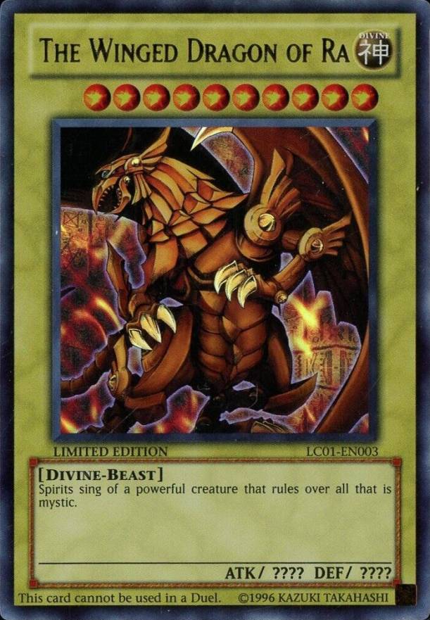2010 YU-GI-Oh! Legendary Collection The Winged Dragon of RA #EN003 Non-Sports Card