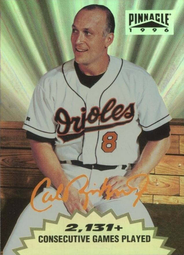 1996 Pinnacle Cal Ripken Tribute Cal Ripken Jr. #1 Baseball Card