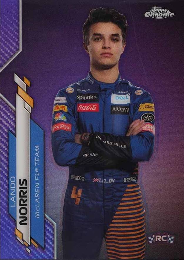 2020 Topps Chrome Formula 1 Lando Norris #7 Other Sports Card