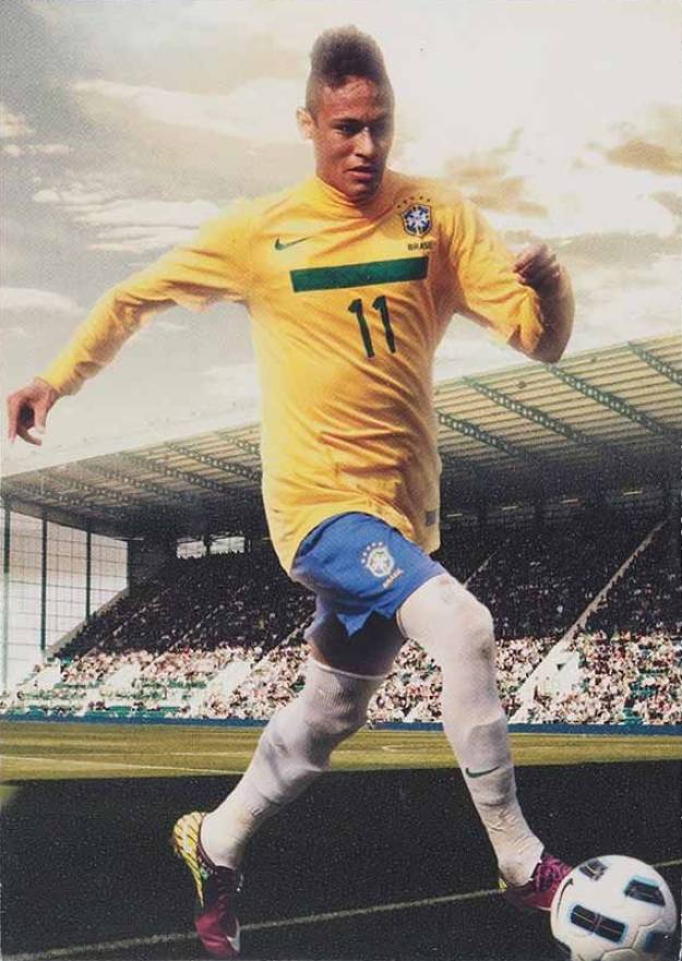 2012 Futera World Football Unique Neymar Jr. #142 Soccer Card